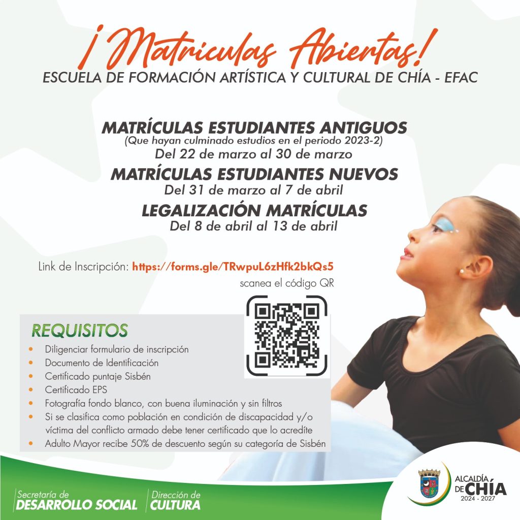 Reabren las matrículas de arte y cultura