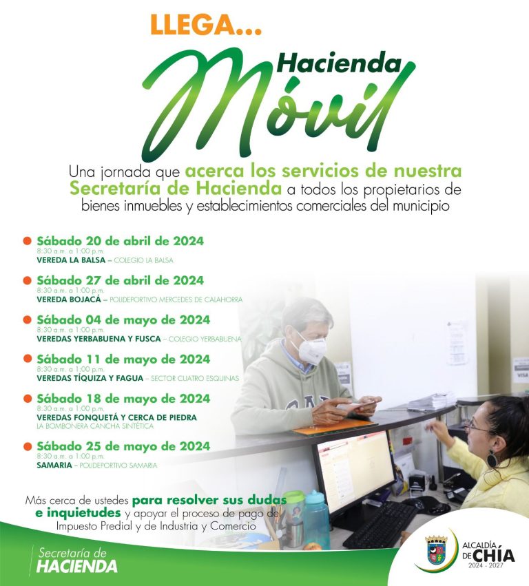 Hacienda Móvil inicia su recorrido por Chía