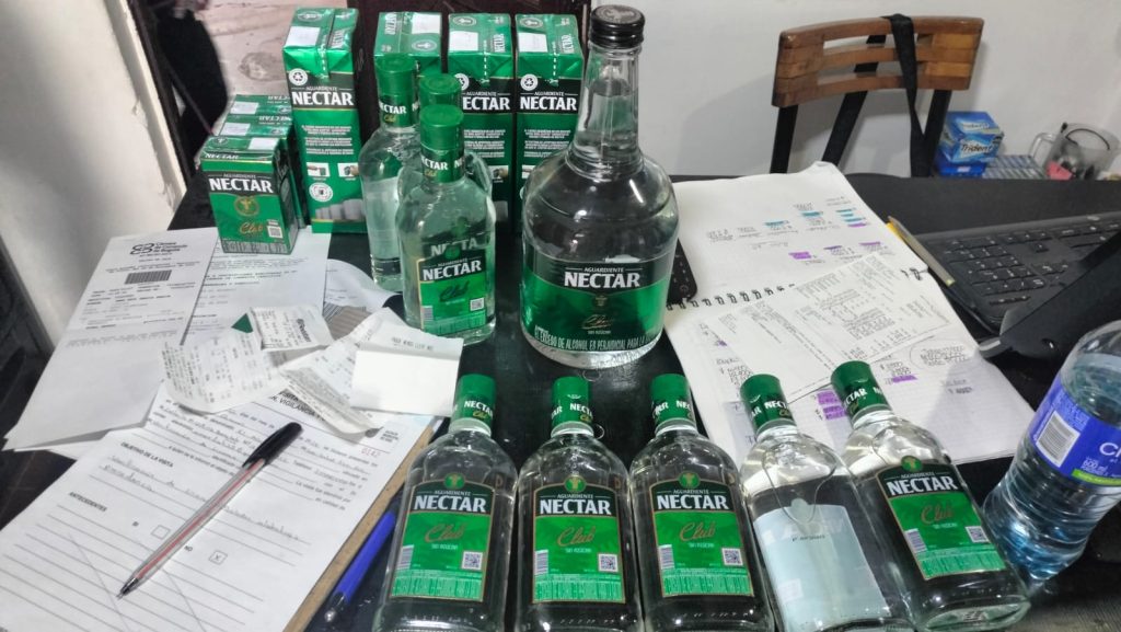 Operativos contra bebidas alcohólicas adulteradas en Chía