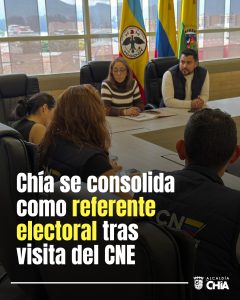 Chía se consolida como referente electoral tras visita del CNE