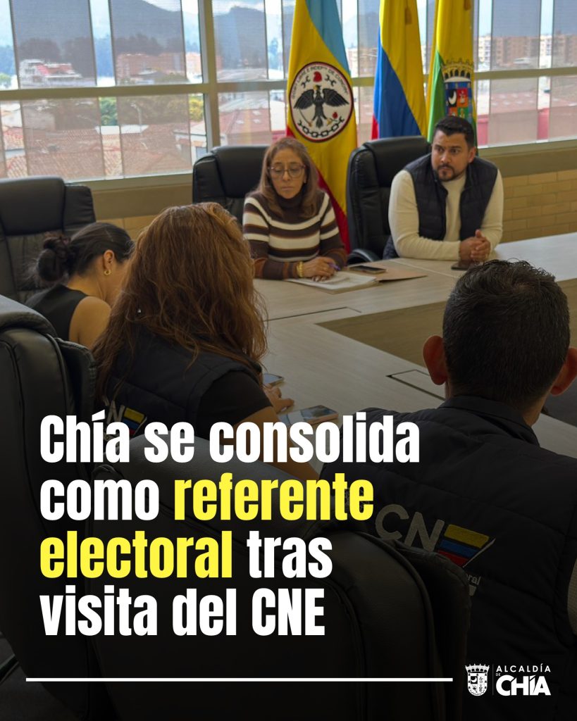 Chía se consolida como referente electoral tras visita del CNE