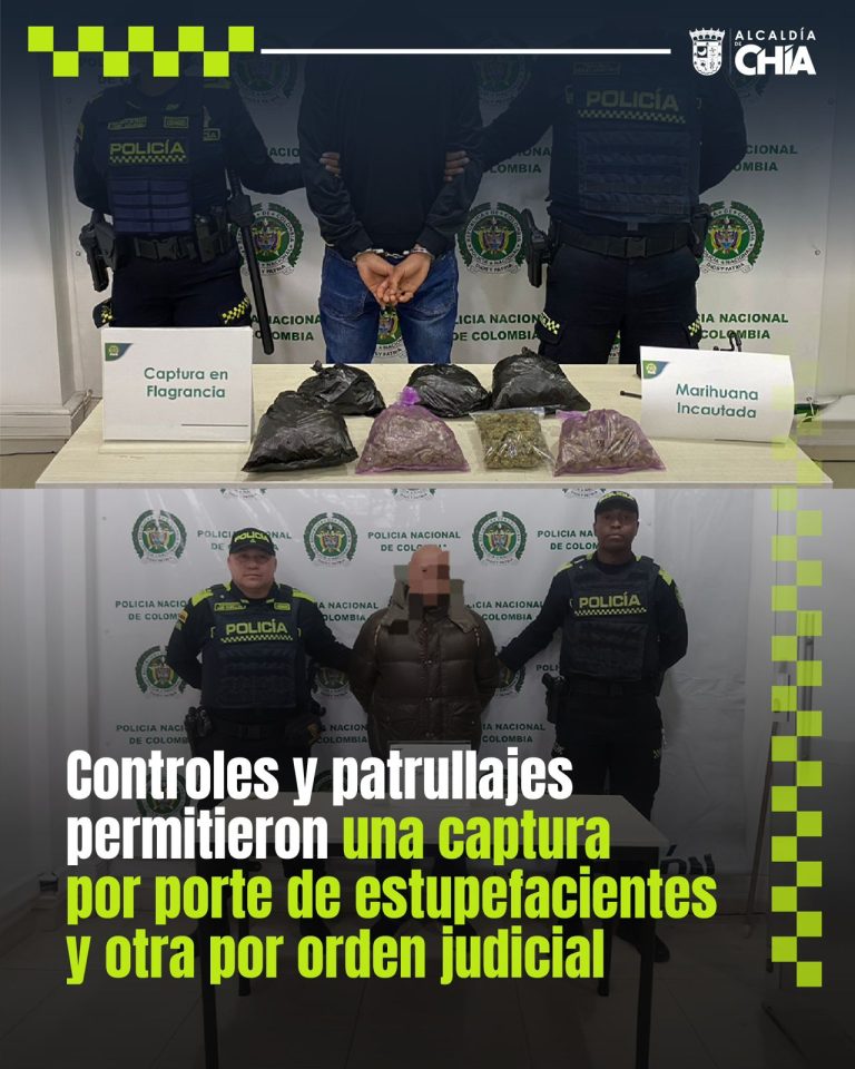 Controles y patrullajes permitieron una captura por porte de estupefacientes y otra por orden judicial