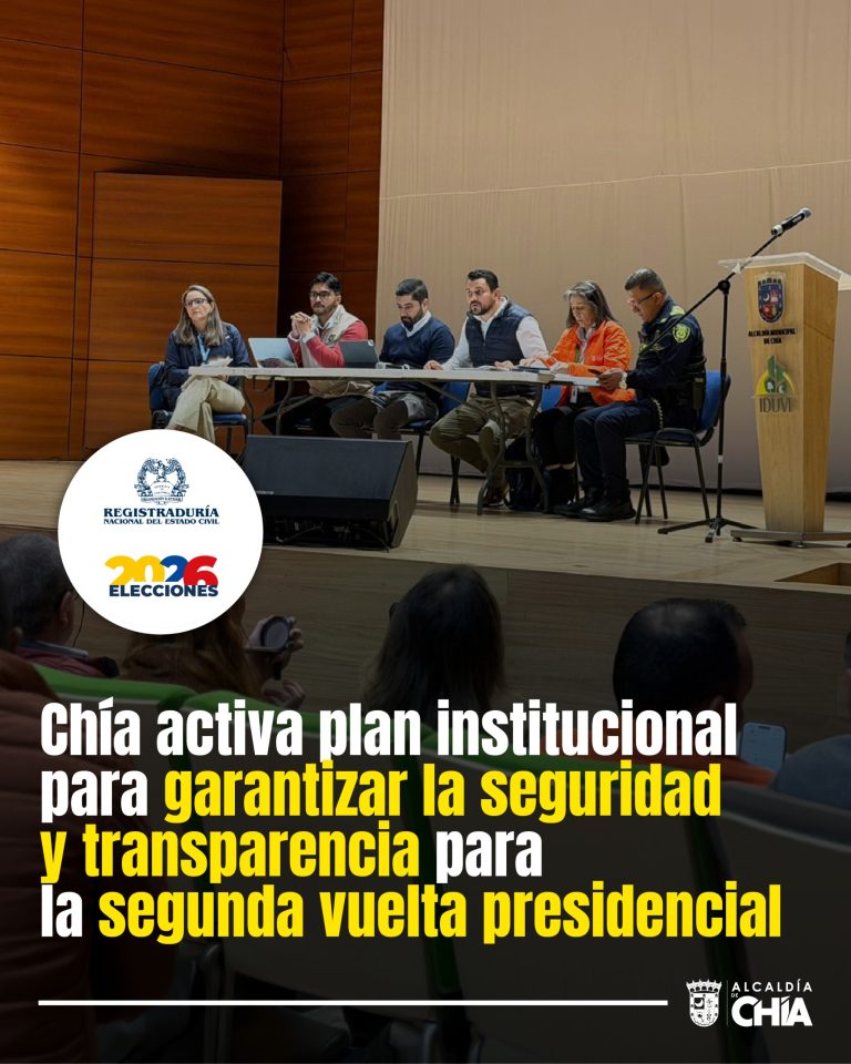 Chía activa plan institucional para garantizar la seguridad y transparencia para la segunda vuelta presidencial