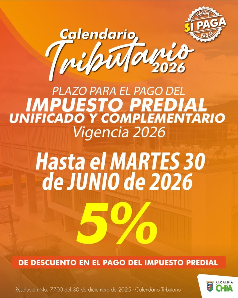 Hasta el 30 de junio, 5% de descuento en el Impuesto Predial