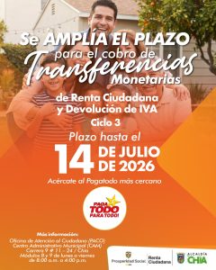 Más plazo para el cobro de Renta Ciudadana y Devolución del IVA